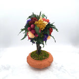 Handmade Fern Topiary Dried & Silk Flower Arrangement Dried Flower