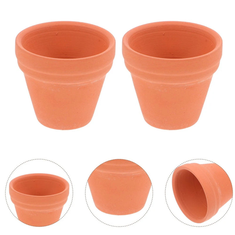 10 Pcs Red Clay Flower Pots Mini Terracotta Pots for Garden Plants Garden Plants