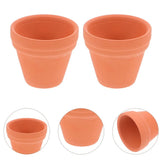 10 Pcs Red Clay Flower Pots Mini Terracotta Pots for Garden Plants Garden Plants