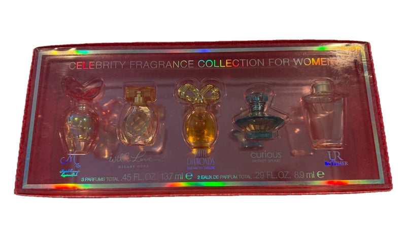 CELEBRITY FRAGRANCE COLLECTION FOR WOMEN 5 Pc. Mini Set ~ New in Box EDP