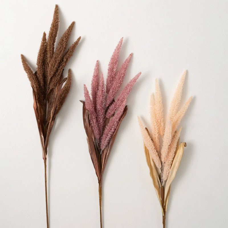 3pcs Artificial Plumes Grass Bouquet Home Bedroom Room Wedding Party Decor NEW Pampas Grass