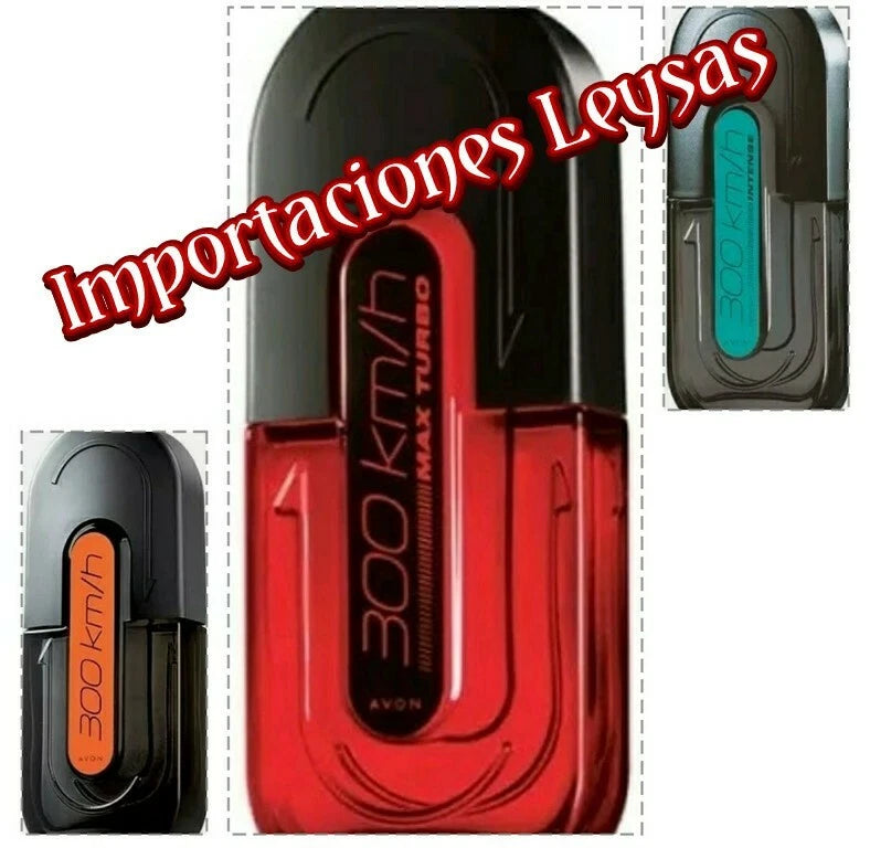 300 Km/h #300 Kilometros EAU DE TOILETTE FOR HIM SET DE 3  AVON 100 ML/3.4 FL OZ EDT