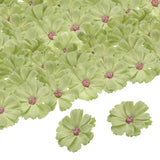 50pcs Artificial Daisies Flower Heads,1.8" Silk Fake Daisies Heads, Citron Green Daisies