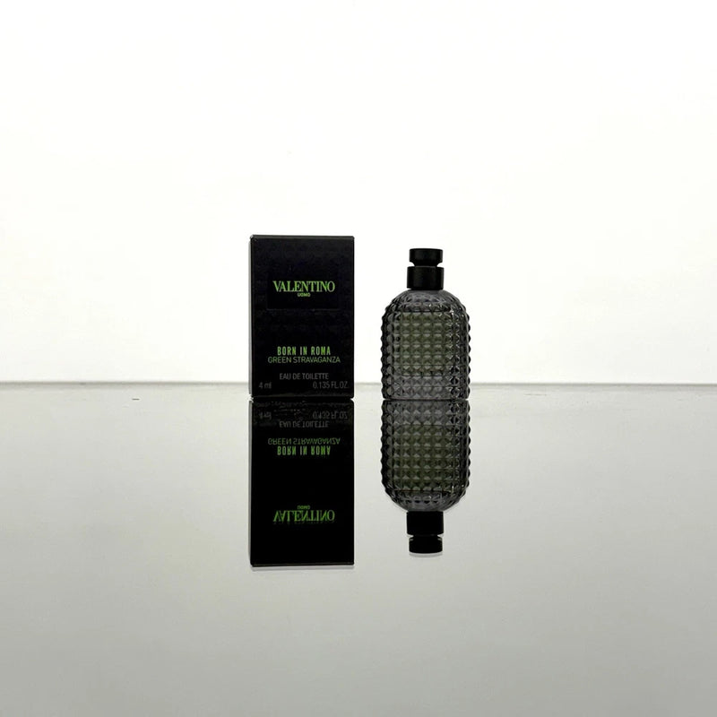 Valentino Born In Roma GREEN STRAVAGANZA for Men 4ml EDT Splash MINI Size (C61 EDT