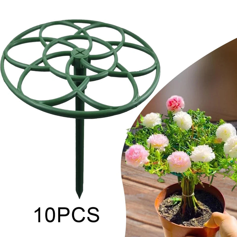 10 Pieces Peony Support Cage Round Brace for Potted Plant Peony Hydrangea Hydrangea