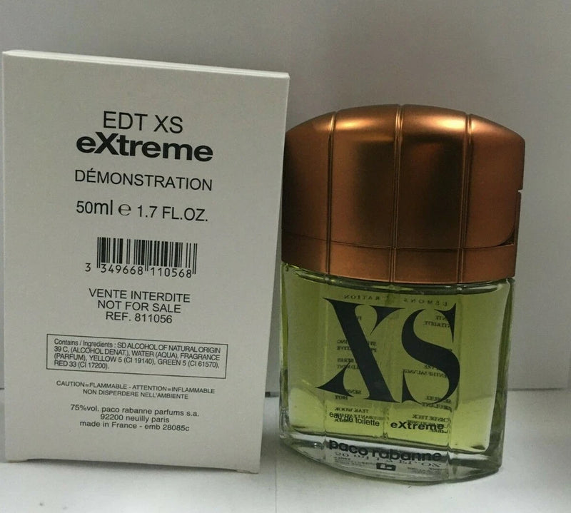Paco Rabanne XS eXtreme Pour Homme EDT Spray 1.7 Oz 50ml For Men New Tster EDT