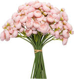 18Pcs Ranunculus Artificial Flowers Arrangement Wedding Bouquet Home Party Decor Ranunculus