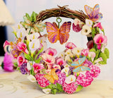 3D Pop Up Mother's Day Greeting Card, Env. & Seal - Calla Lilies & Hydrangeas Hydrangea