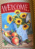 New Carson Double Sided Sunflowers Fruit Pears Garden Flag 12Óx18Ó Jane Shasky Sunflower