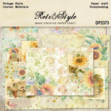 Lovely Sunflowers Leafy Flowers A5 Scrapbook Card Journal Craft Paper Sunflower