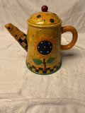 Sakura Sunflower Teapot Cookie Jar _ Debbie Mumm 1998 Sunflower