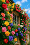 200+ Climbing Rose Seeds Mixed 6 Color - Non-GMO Perennial Vine Flower Garden Plants