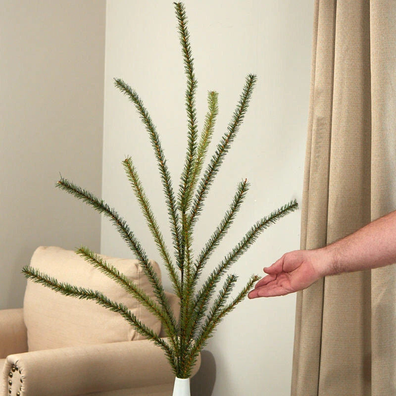 Set of 2 Large Artificial Pine 45" Decorative Branches Green Plant