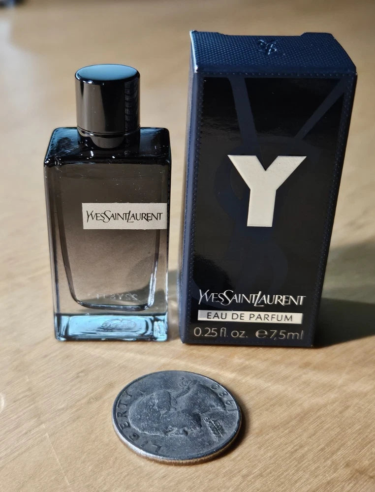 YSL YVES SAINT LAURENT Y EDP  MINI SPLASH  0.25 oz / 7.5 ml NEW IN BOX #RA-24 EDP