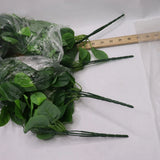 (4-Pk) Wofair Artificial Hanging Plants Fake Ivy Leaves Polyester Green Green Plant