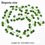2/4/8/10m Artificial Ivy Leaves Garland Hanging Vines Fake Plants Outdoor Greene Green Plant