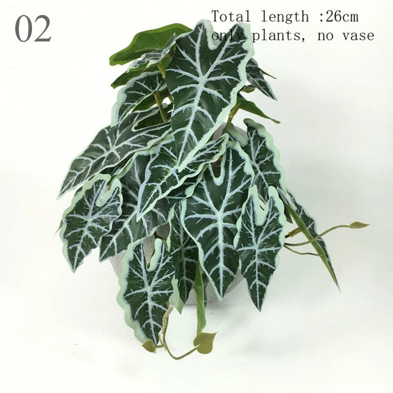 Artificial Vine Rattan Leaf Vagina Green Plant Leaves Home Garden Party Decor Green Plant