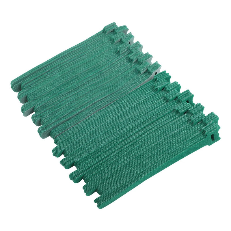 8Inch Garden Cable Ties 200pcs Green Nylon for Plant Support and Climbing Garden Plants