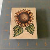 Rubber Stampede- Sunflower Designs 770f Wooden Rubber Stamp Flowers Sunflower