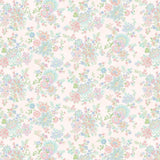 Henry Glass Dorothy Jean's Flowers Garden Floral Pink Cotton Fabric By The Yard Flowering Plants