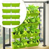 8-Pocket Vertical Planter Wall Hanging Planting Grow Bag Flower Garden Care Sets Garden Plants