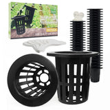 100 Pack 2 Inch Hydroponics Slotted Net Pots Garden Mesh Net Cups for Plants Garden Plants
