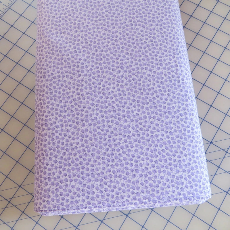 By The Yard Tiny Petals On Lilac Cotton Fabric $3.99 Ships Any Amount Of Fabric. Flowering Plants