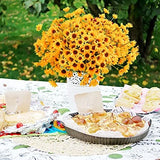 Uieke 6 Bundles Sunflowers Artificial Flowers Daisy Mums Fake Flowers Outdoor Sunflower