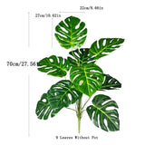 70Ð100cm Artificial Monstera Tree Ð Tropical Decor for Home/Office Green Plant