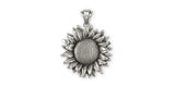 Sunflower Pendant Jewelry Sterling Silver Handmade Flower Pendant SF4-P Sunflower