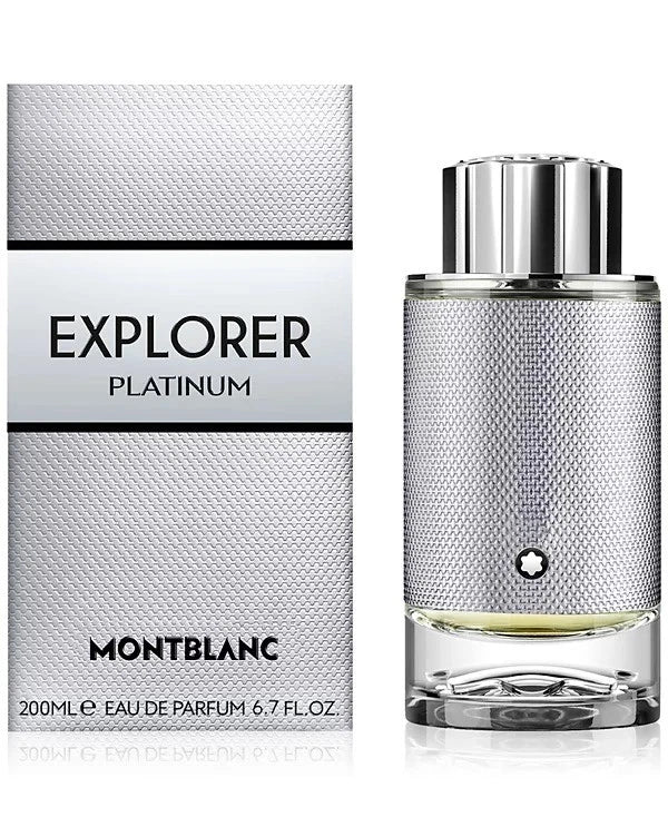 MontBlanc Men's Explorer Platinum EDP Spray 6.7 oz Fragrances 3386460146081 EDP