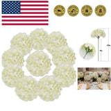 Ivory Silk Hydrangea Flower Heads - Pack of 10 for Timeless Floral Arrangements Hydrangea