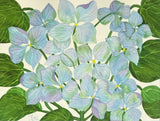 PAINTING WATERCOLOR 11X14 DOUBLE MAT 16X20 FLOWER HYDRANGEA BLUE PURPLE LAVENDER Hydrangea