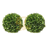 5" Green Boxwood Faux Balls Artificial Plant Topiary  Table Centerpiece Decor Green Plant
