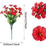35CM Artificial Morning Glory Flower Vine Ð UV Resistant Silk Plant for Outdoor Green Plant