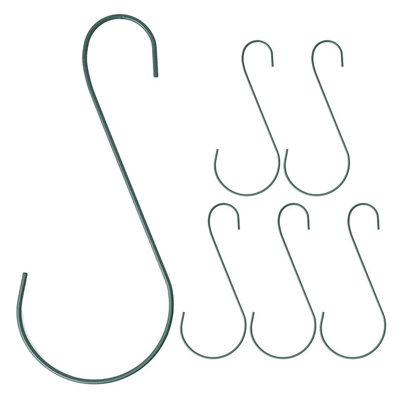 6 Pcs Outdoor Flower Basket Hook Hanging Hooks Pot Hanger Metal Garden Garden Plants