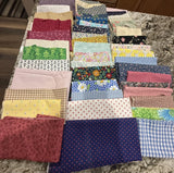 100 5x5Ó Assorted Cotton Fabric Squares For Quilting. Charm Pack Ð US Seller Flowering Plants