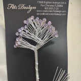 Fitz Design Diamond Rhinestone Quintet, Light Purple, Bouquet Rhinestones Bouquet