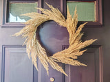 Fall Pampas Grass Wreath: Neutral Boho Decor for Front Door 24 Inch Pampas Grass