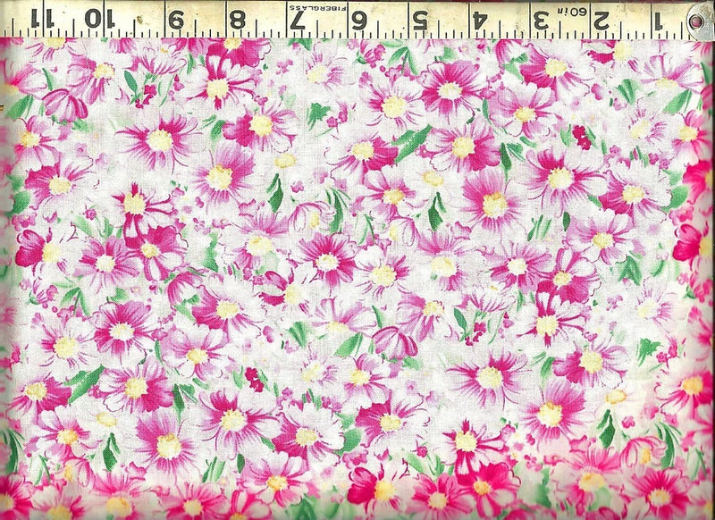 Timeless Treasures ~ Fleur Pink Watercolor Floral ~ 100% Cotton Quilt Fabric BTY Flowering Plants