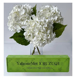 YalzoneMet 3 PCS White Hydrangea Artificial Flowers 21 inchs Hydrangea