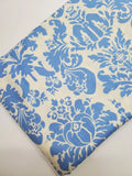 Annette Tatum Fabric House Collection Lifestyle Damask Blue White Quilt ONE YARD Flowering Plants