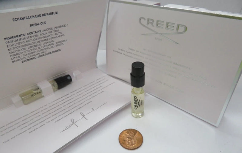 ROYAL OUD By Creed **LOT OF 2* SAMPLE SIZE ECHANTILLON EAU DE PARFUM SPRAY EDP