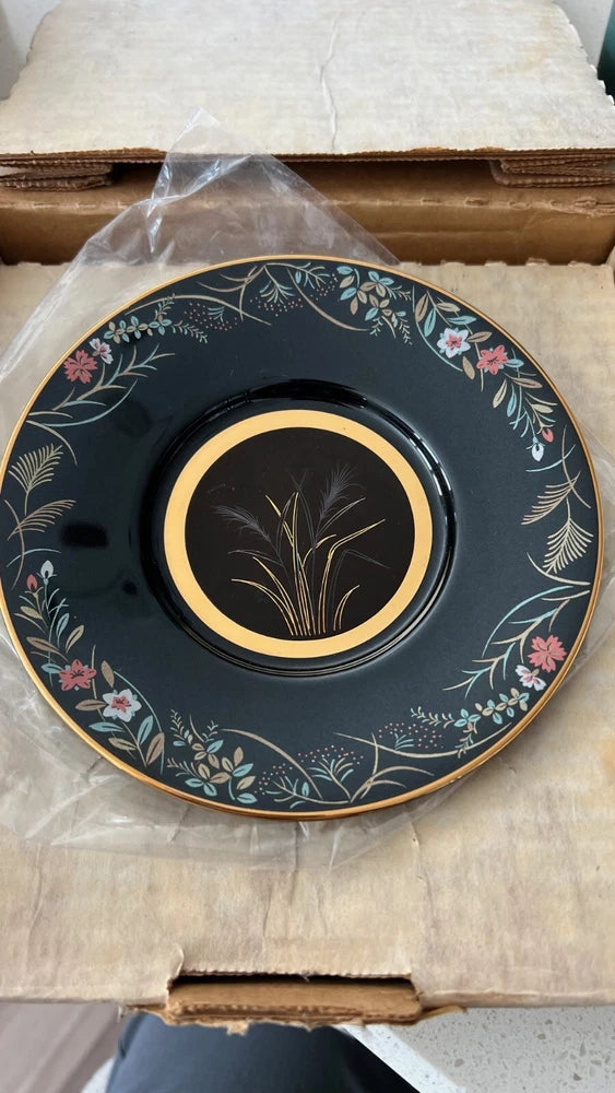 The Japanese Blossoms of Autumn-Pampas Grass Hamilton 6"  Plate W/ BOX Pampas Grass
