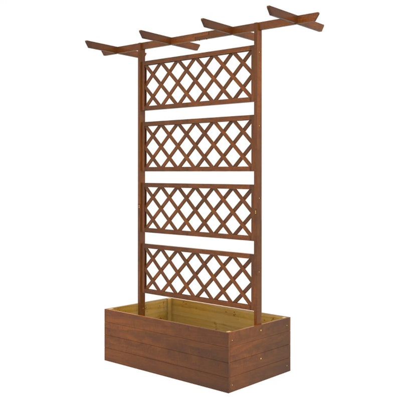 Wooden Planter Flower Shelf Wooden Garden Trellis Garden Plants
