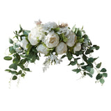 Wedding Arch Flowers 30 Inch Rustic Artificial Floral Swag Rose Sunflower Sunflower