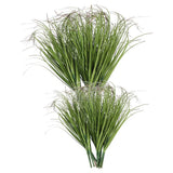 20 Pcs Artificial Shrub Plants Fake Greenery Stems Decorative Grass Green Plant