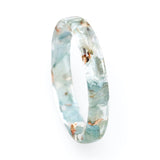 Hydrangea Resin Ring, Thin Band with Real Petals, Nature Inspired Resin Jewelry Hydrangea