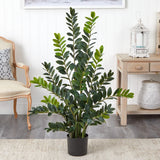 4Õ Artificial ZZ Plant Zamioculcas Plant Home Office Decor. Retail $205 Green Plant