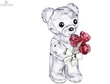 NIB Authentic Swarovski Kris Bear Red Roses For You Crystal Figurine #1096731 Roses